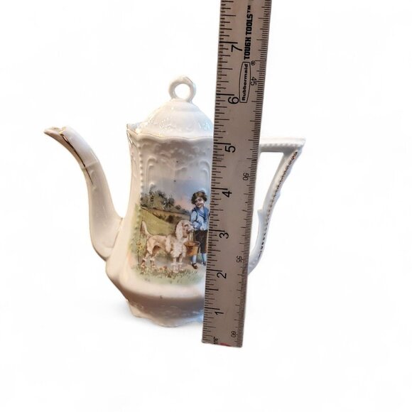 Antique 22-Piece Child Tea Set with Animal Scenes, German Victorian 1880s‎ *See - Picture 12 of 16